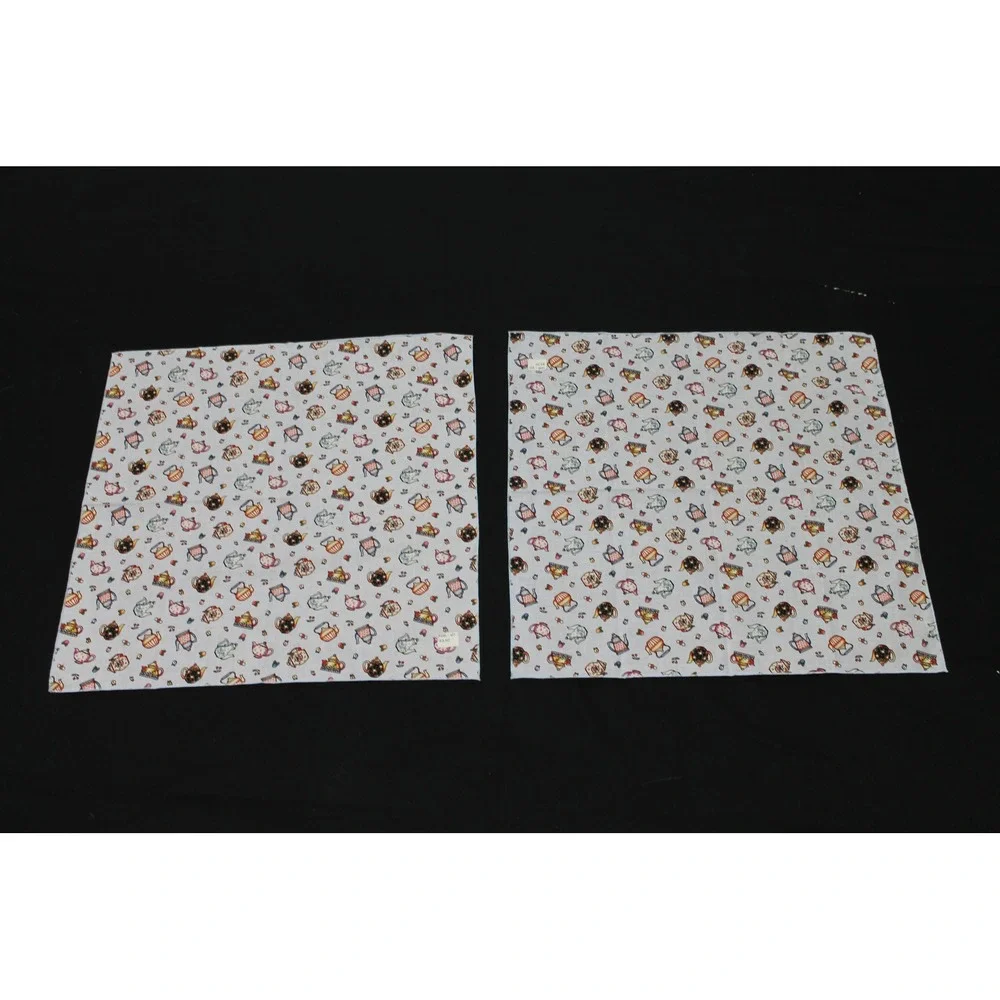 Set of 4 NWT Tea Pot Print Cloth Napkins Teacups Kettles 16x18